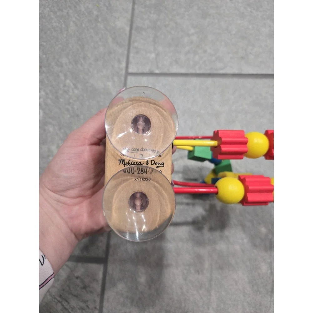 Melissa & Doug My First Bead Maze Wooden Toddler Toy Suction Cup Activity